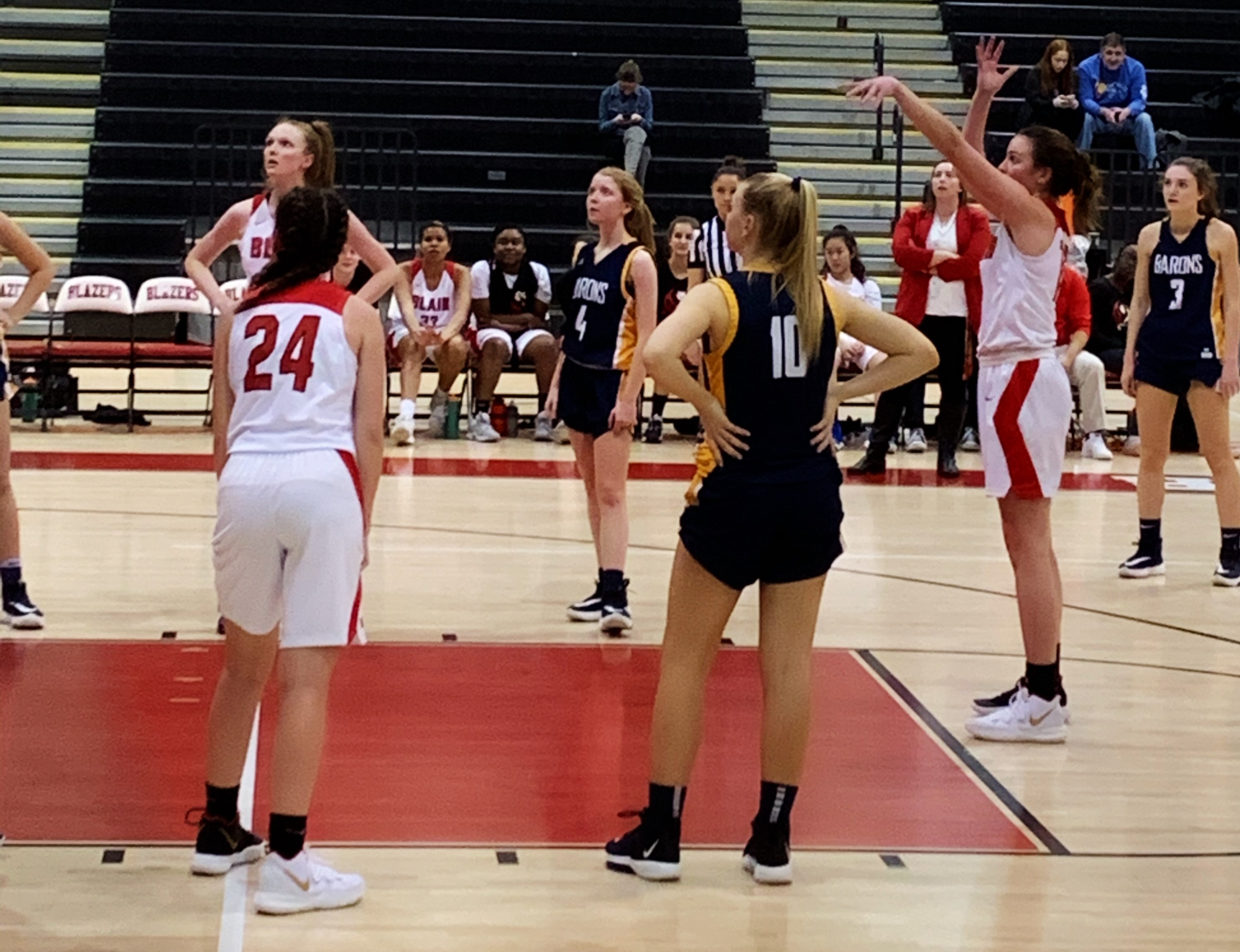 Blair Varsity Girls Basketball Secures Nail biting Victory Against Blair Varsity Girls Basketball Secures Nail biting Victory Against